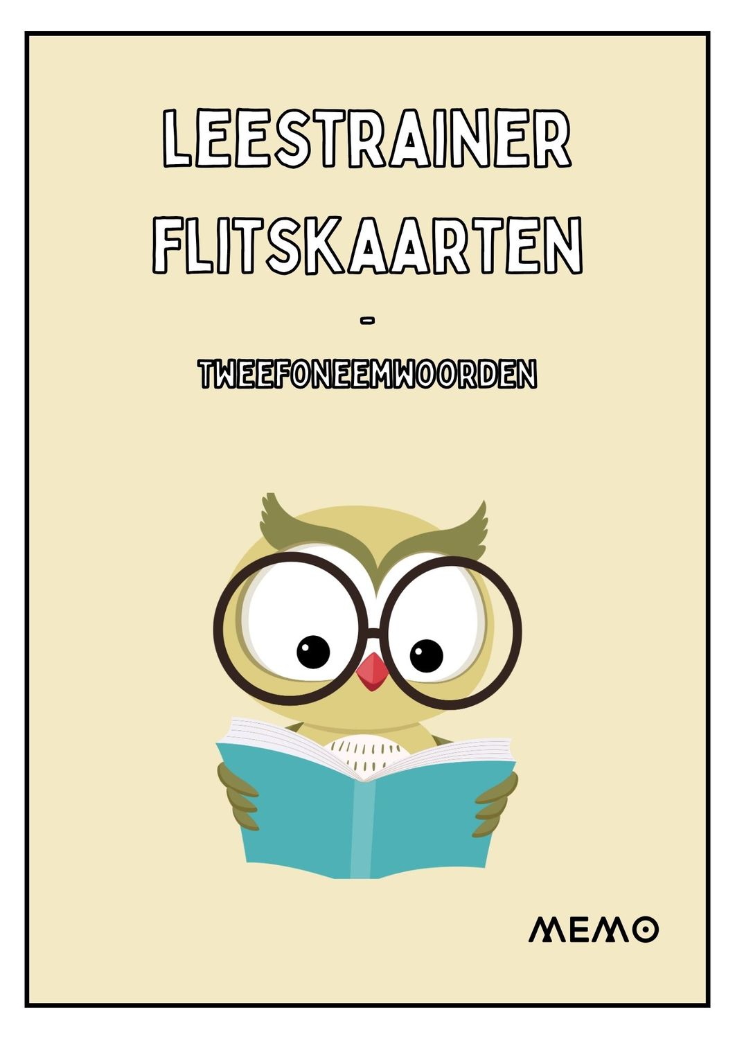 Leestrainer - flitskaarten - tweefoneemwoorden