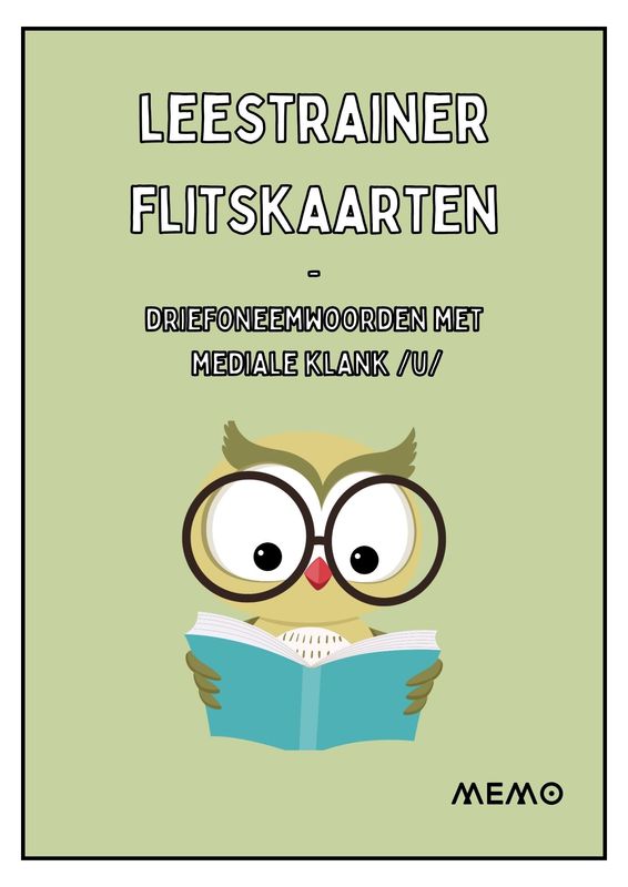 Leestrainer - flitskaarten - driefoneemwoorden met de /u/