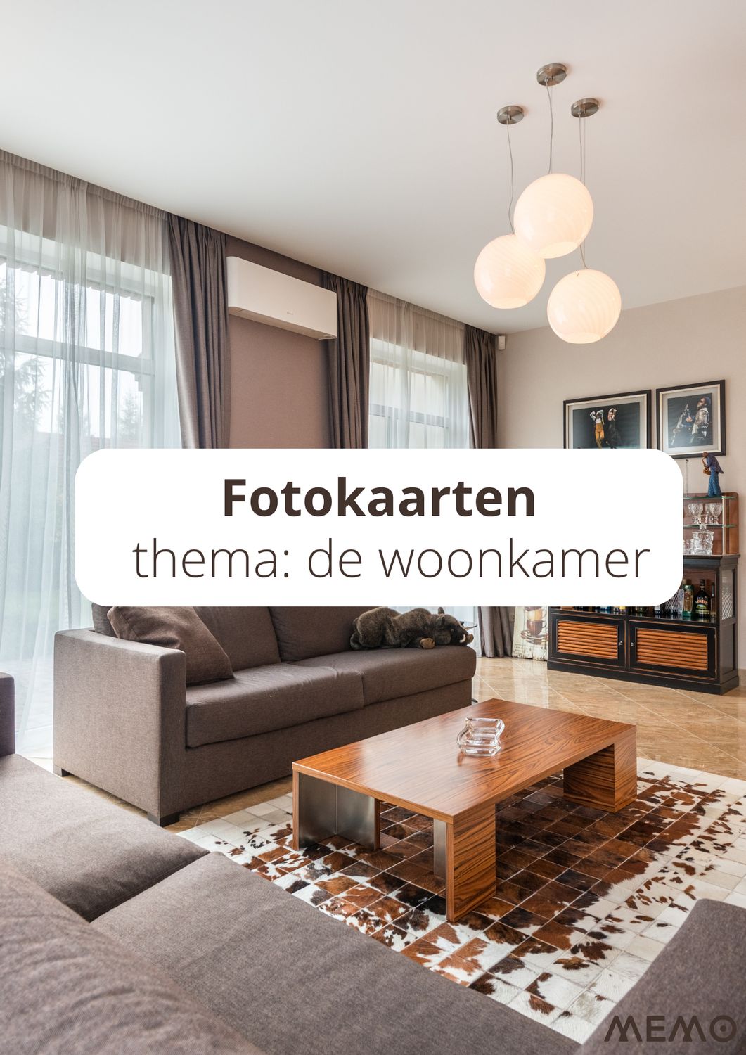 Fotokaarten - thema: de woonkamer