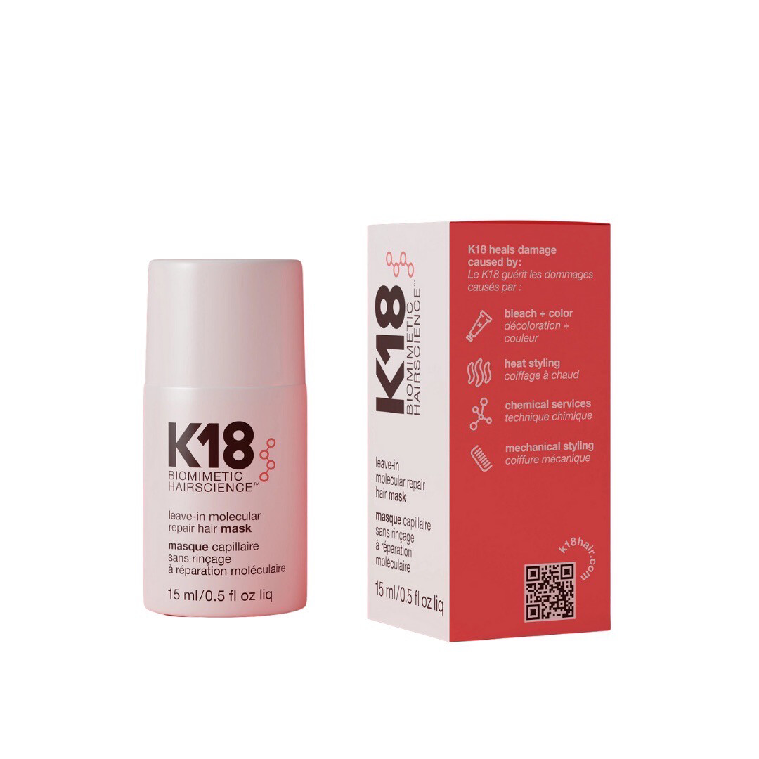 K18 leave-in molecular repair hair mask 15ml