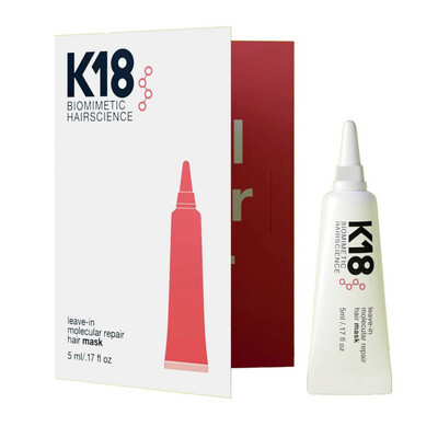 K18 leave-in molecular repair hair mask 5ml