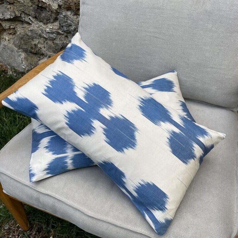 Coussin Byzance bleu