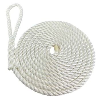 3 Strand Polyester Rope- White