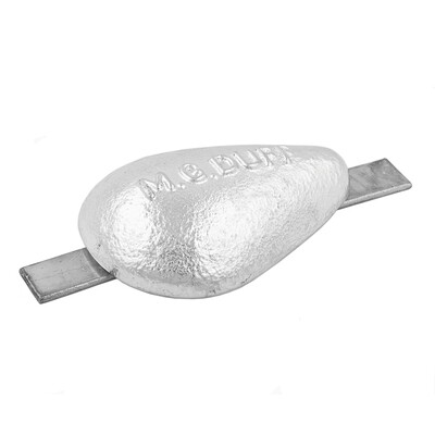 ZD77 2 KG Pear Anode-Weld On/Bolt-On
