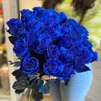 Эксклюзив! Синие розы Mondial Blue
