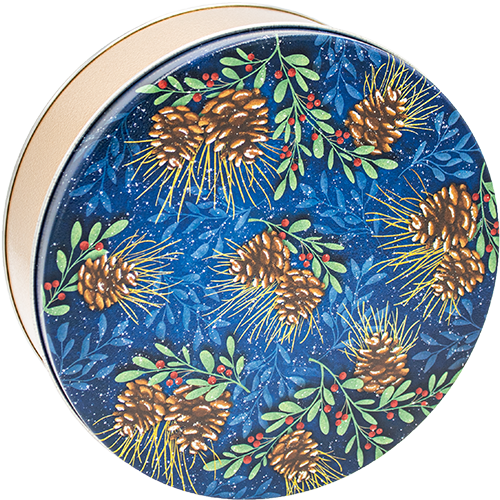 5 lb Frosted Pinecone Tin 5 lb Frosted Pinecone Tin