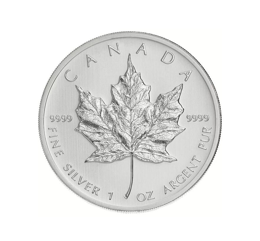 1 oz Silver Maple Leaf (Random Year) - Metals Mint