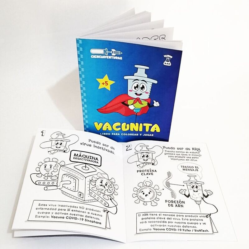 Libro coloreable Vacunita