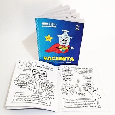 Libro coloreable Vacunita
