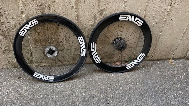 COPPIA RUOTE USATE MOD.ENVE 6.5 PER SHIMANO