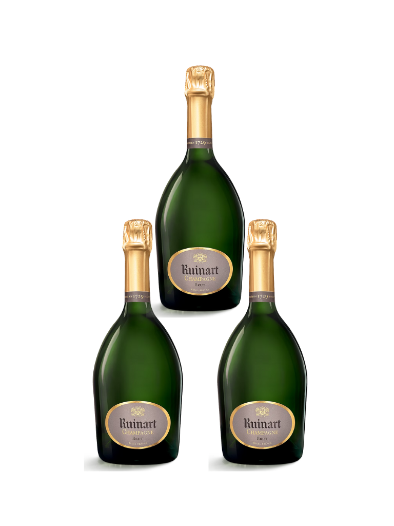 Ruinart - Carton 3 Bouteilles R de Ruinart -75 Cl Click and Collect uniquement