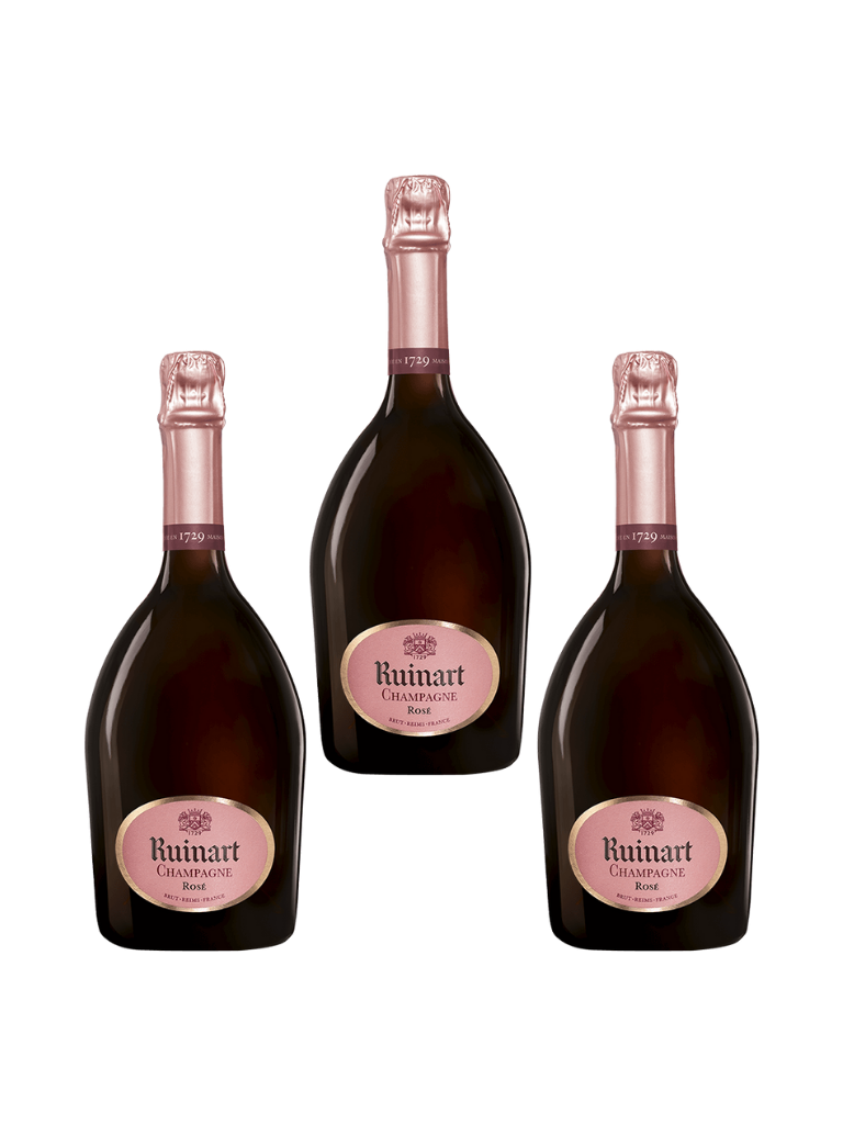 Ruinart - Carton 3 Bouteilles Rosé -75 Cl Click and Collect uniquement