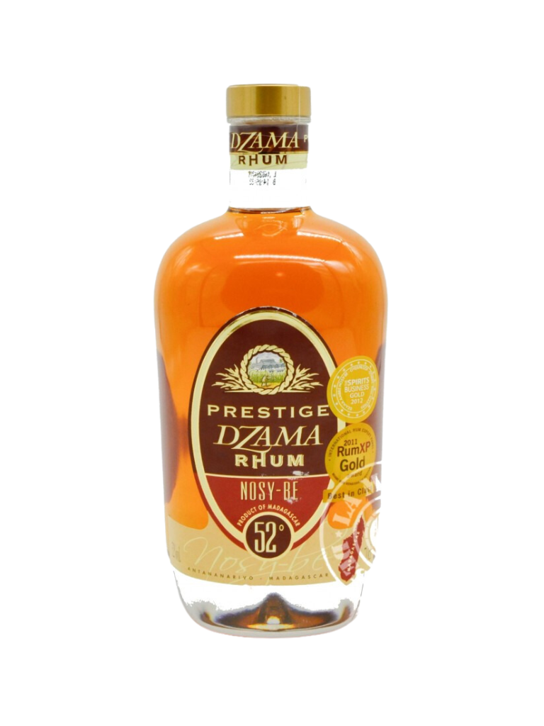 Rhum - Dzama Ambré de Nosy Bé Prestige - 70 Cl - 52° Click and Collect uniquement Madagascar