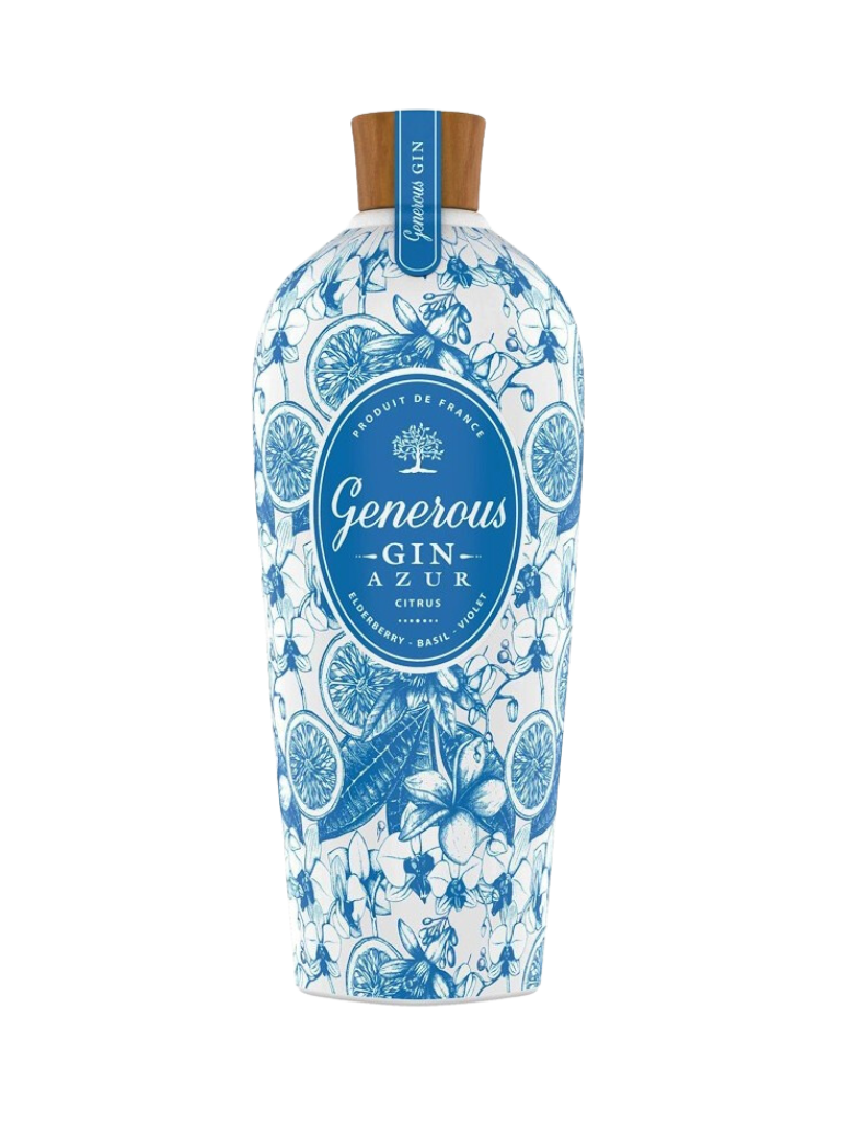 Gin - Generous Azur 70 cl - 40° - France