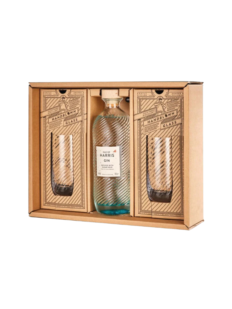 Gin - Isle Of Harris - Coffret 1 Bouteille + 2 Verres 70 Cl - 45° Ecosse
