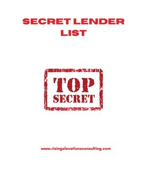 Secret Lenders List - Top Secret