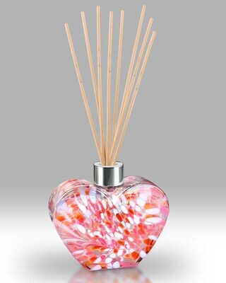 Bright Pink Heart Reed Diffuser
