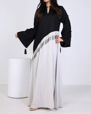 BlackxGrey Kaftan With Hadab