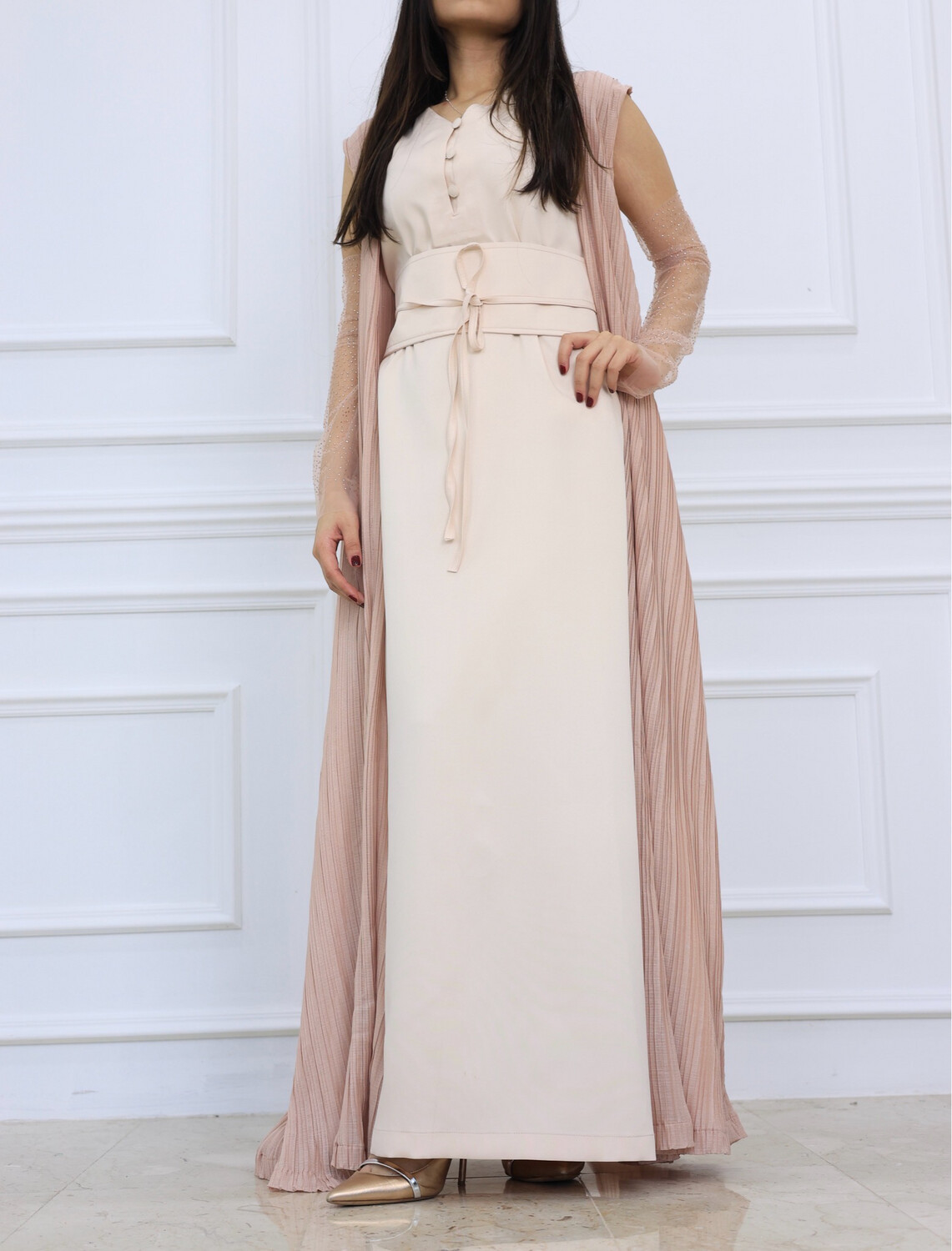 Soft Peach Kaftan 🩰