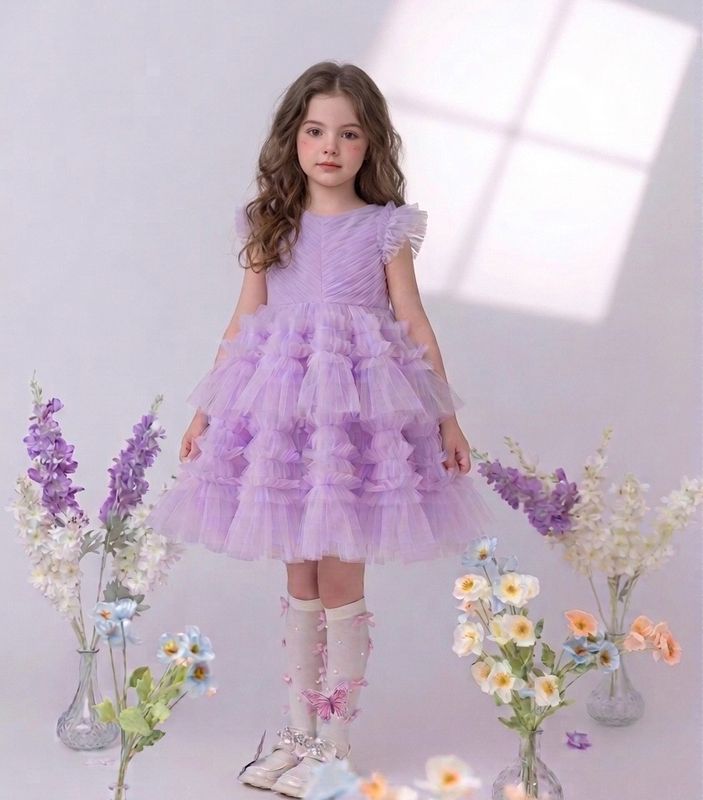 EID Dress in Light Purple