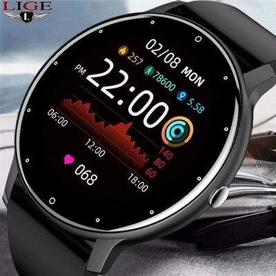 The LIGE 2023 New Smart Watch for Men is a cutting-edge wearable technology that combines style and functionality. With a sleek full touch screen design,