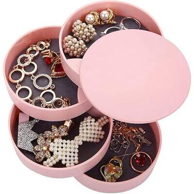 Rotating compact jewellery organiser