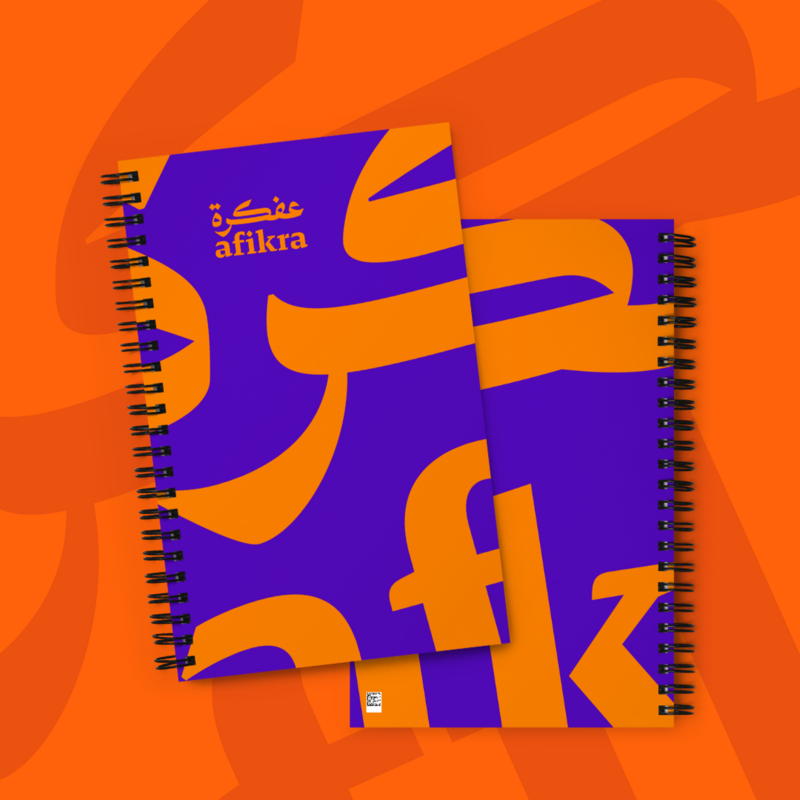 afikra Colorful Spiral Notebook