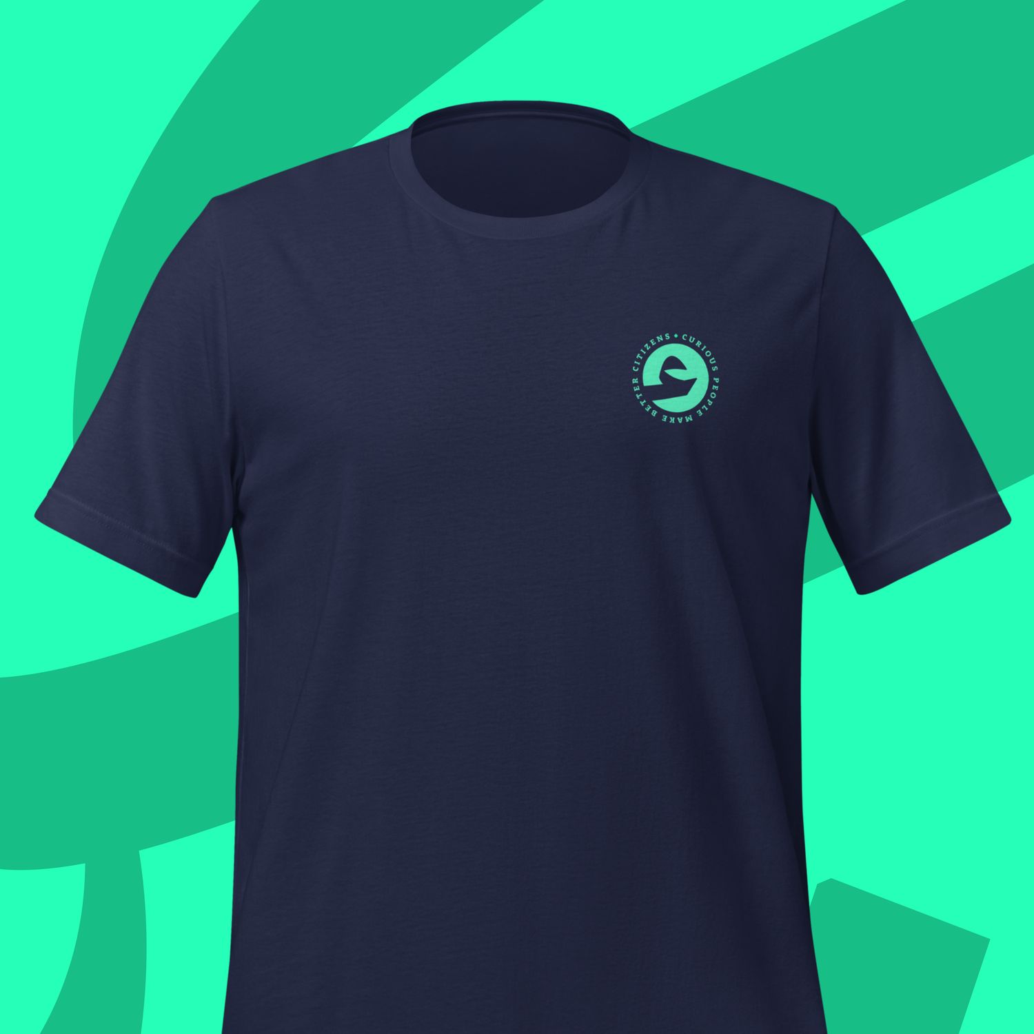 Curious Communities Tee - Navy Blue