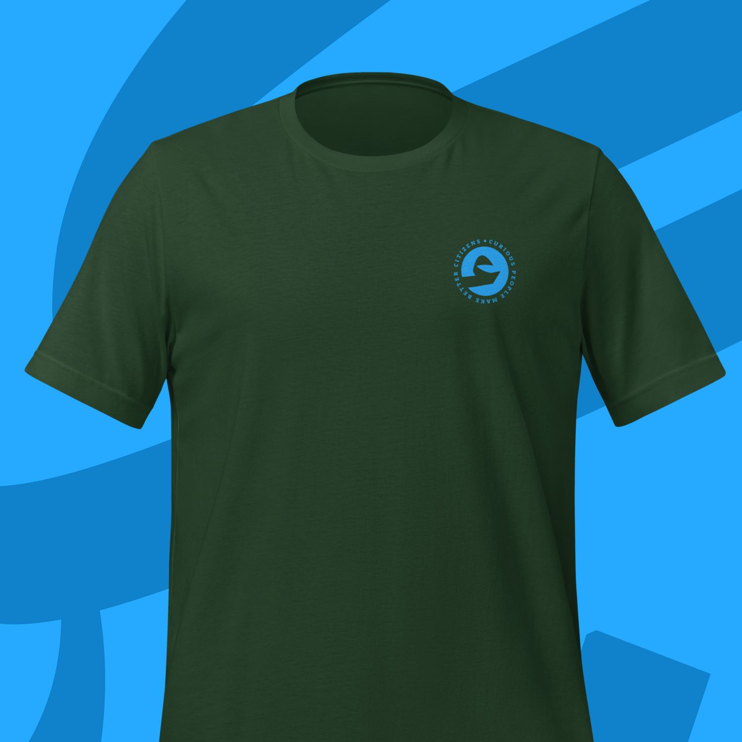 Curious Communities Tee - Forest Green