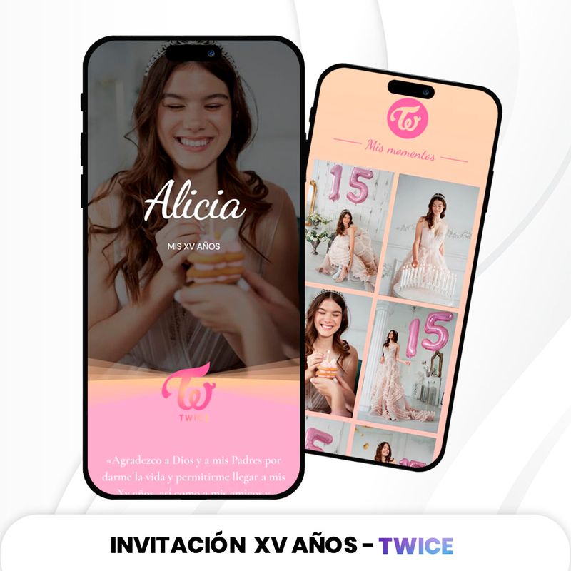 Invitación XV Años - Twice