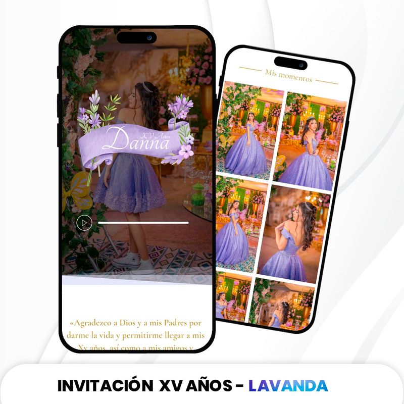 Invitación XV Años - Lavanda
