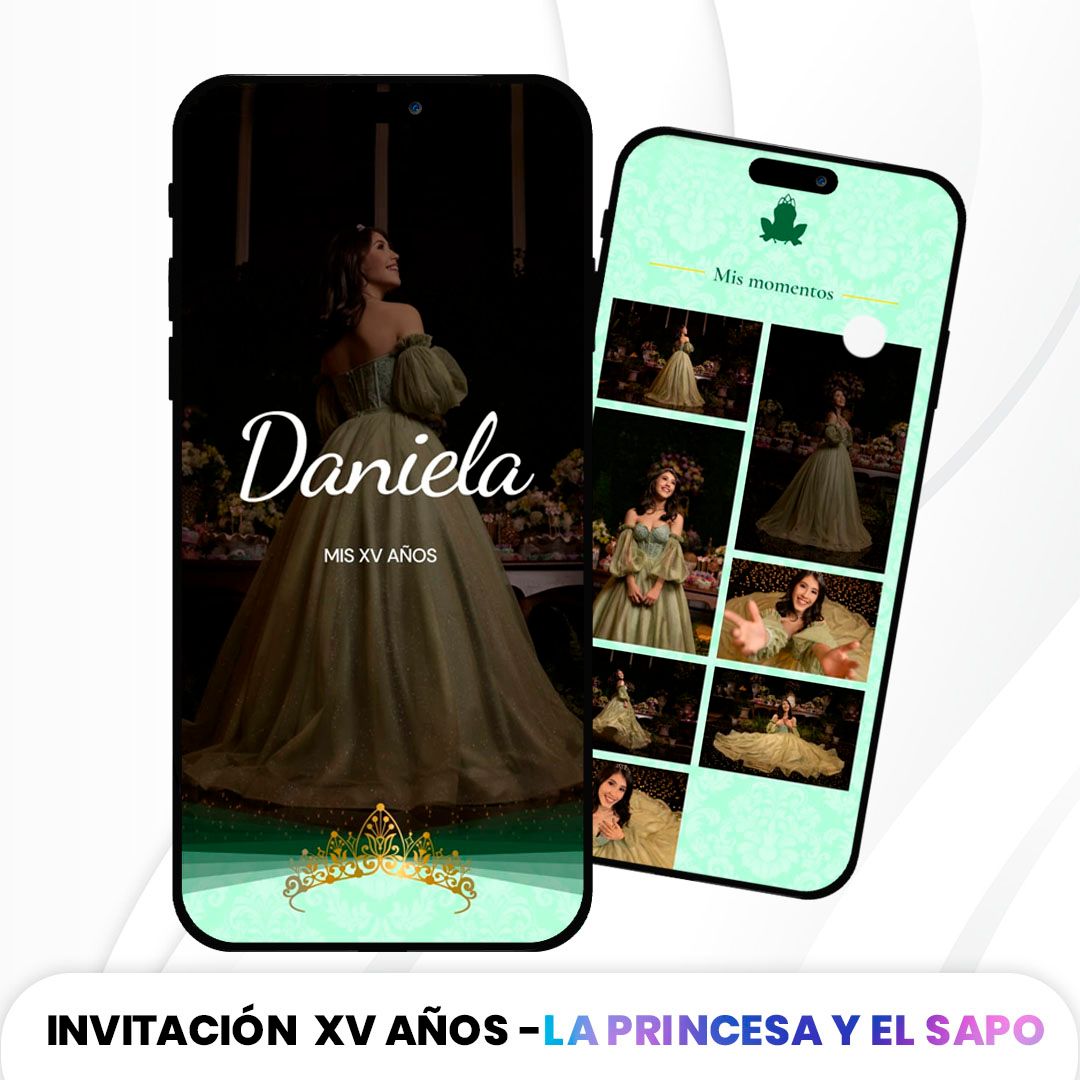 Invitación XV Años - La Princesa y el Sapo