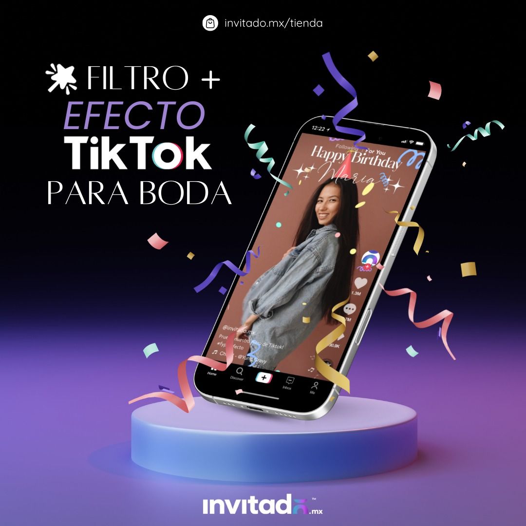 Filtro Dinamico de TikTok para Boda