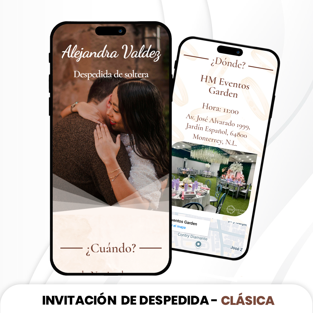Invitación Despedida de Soltera - Clásico