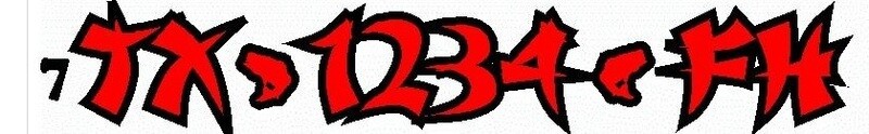 Boat Registration Numbers Set Font 7