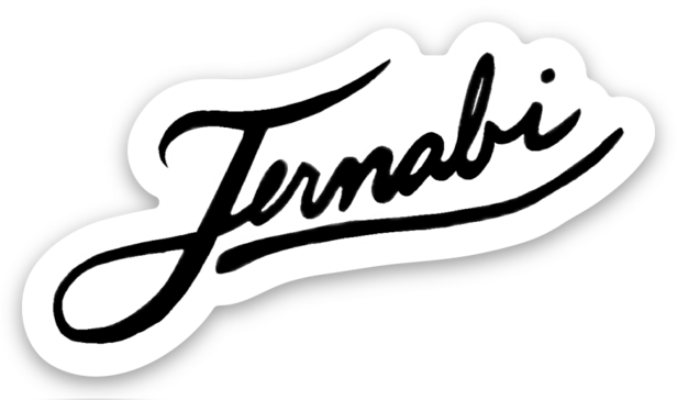 Jernabi Cursive Sticker