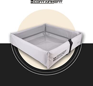 2nd Containment Folding Duck Pond - Portable Spill Containment Berm - 22 oz PVC - Gray