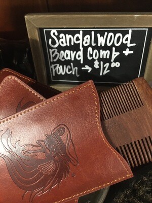Sandlewood Beard Comb and Case