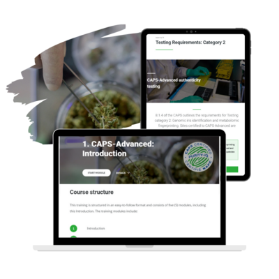 Cannabis Authenticity and Purity Standard – CAPS (Issue 1.1) - Advanced Online Training