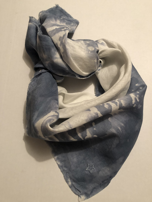 Tocoto Vintage Foulard  Tye-Dye Blue