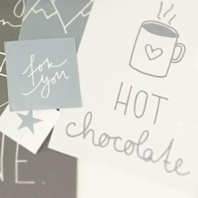 Postkarte hot chocolate