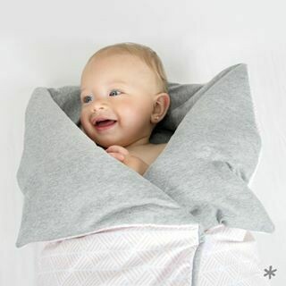 Fußsack und Decke Pink
