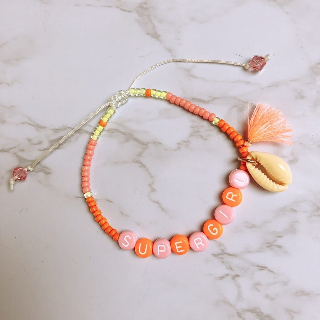 Verstellbares Armband Super Girl