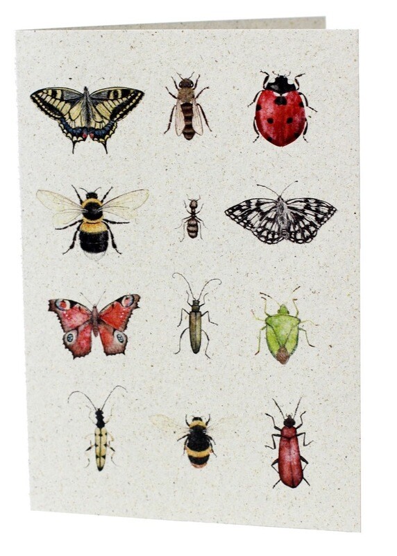 Klappkarte &quot;Insektenparade&quot; (neutral)