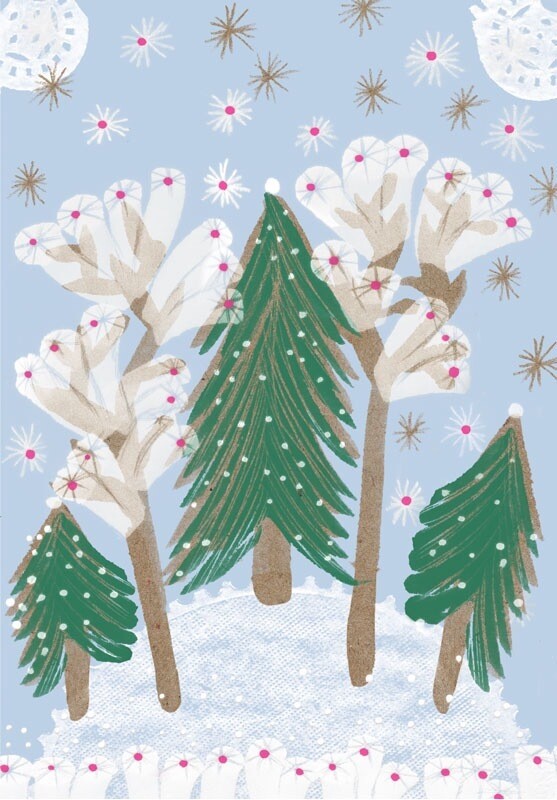 Postkarte Wald
