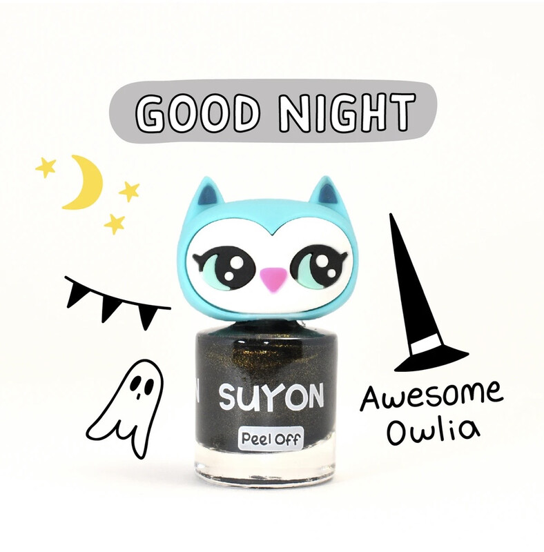 Suyon Nagellack Glitter Black
