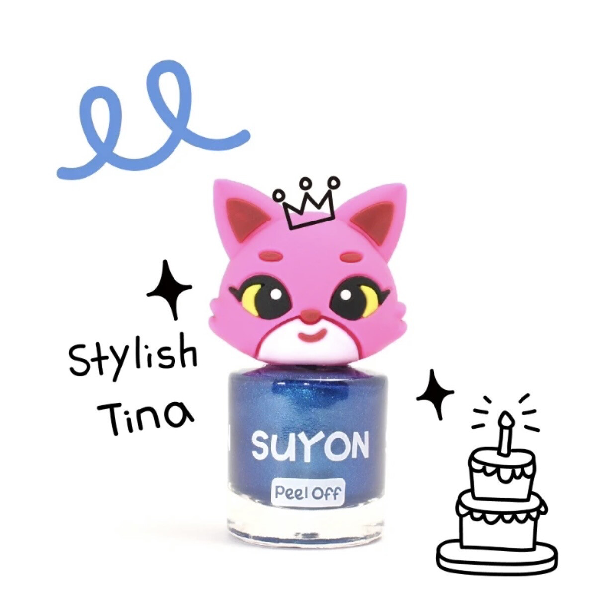 Suyon Nagellack Glitter Blau