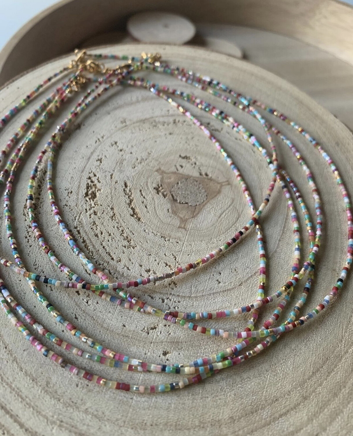 Choker-Halskette Miyuki Multicolor handgefertigt