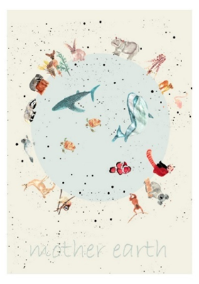 Postkarte MOTHER EARTH