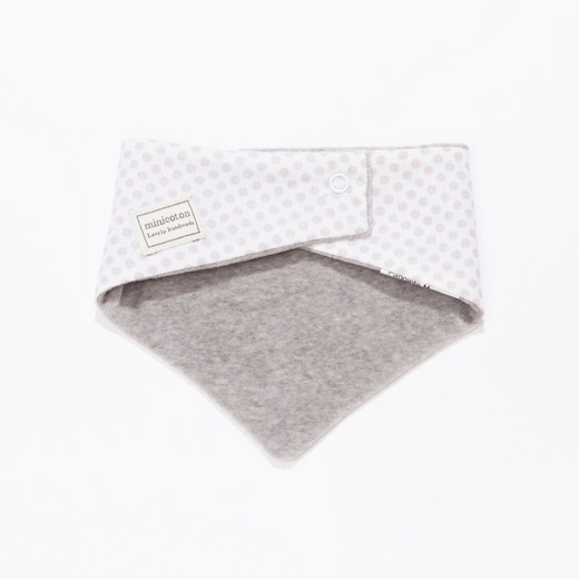 Newborn Socken weiss/beige gepunktet